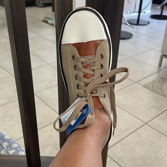 Tan Canvas Sneakers - Picture 4 of 6